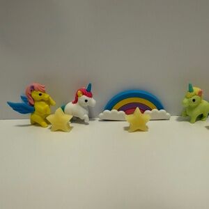 Kawaii Japanese Novelty Erasers Lot 23 Pieces Food Animals Japan Stationery